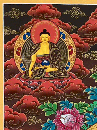 Vairocana Buddha Hand-painted Thangka