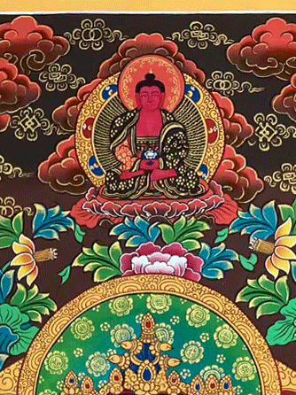 Vairocana Buddha Hand-painted Thangka