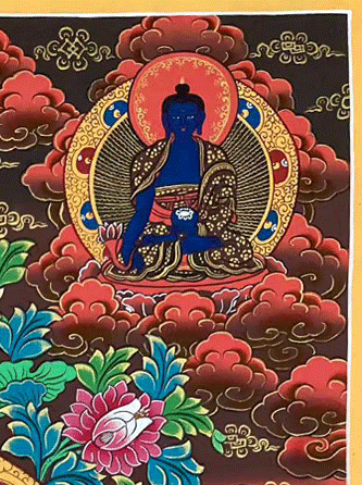 Vairocana Buddha Hand-painted Thangka