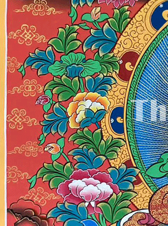 Vairocana Buddha Hand-painted Thangka