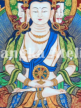 Vairocana Buddha Hand-painted Thangka
