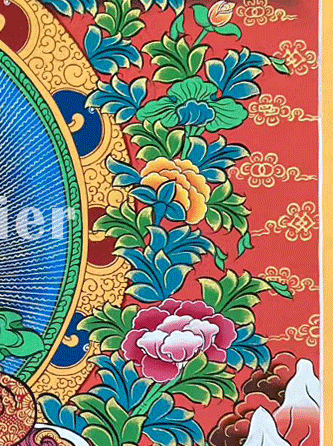 Vairocana Buddha Hand-painted Thangka