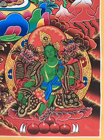 Vairocana Buddha Hand-painted Thangka