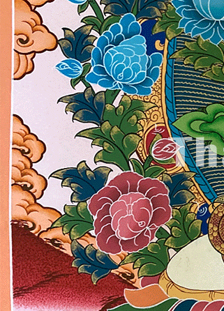 Hand-Painted Thangka of Manjushri Bodhisattva | Symbol of Great Wisdom