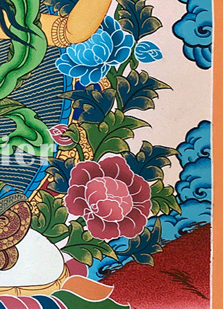Hand-Painted Thangka of Manjushri Bodhisattva | Symbol of Great Wisdom
