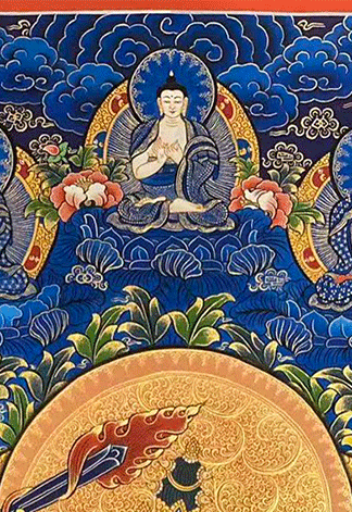 Hand-Painted Thangka of Manjushri Bodhisattva | Great Wisdom ▏Helps Cut Through Ignorance and Suffering ▏Maintains a Pure Heart