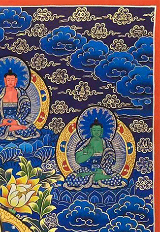 Hand-Painted Thangka of Manjushri Bodhisattva | Great Wisdom ▏Helps Cut Through Ignorance and Suffering ▏Maintains a Pure Heart