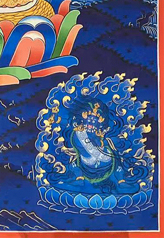 Hand-Painted Thangka of Manjushri Bodhisattva | Great Wisdom ▏Helps Cut Through Ignorance and Suffering ▏Maintains a Pure Heart