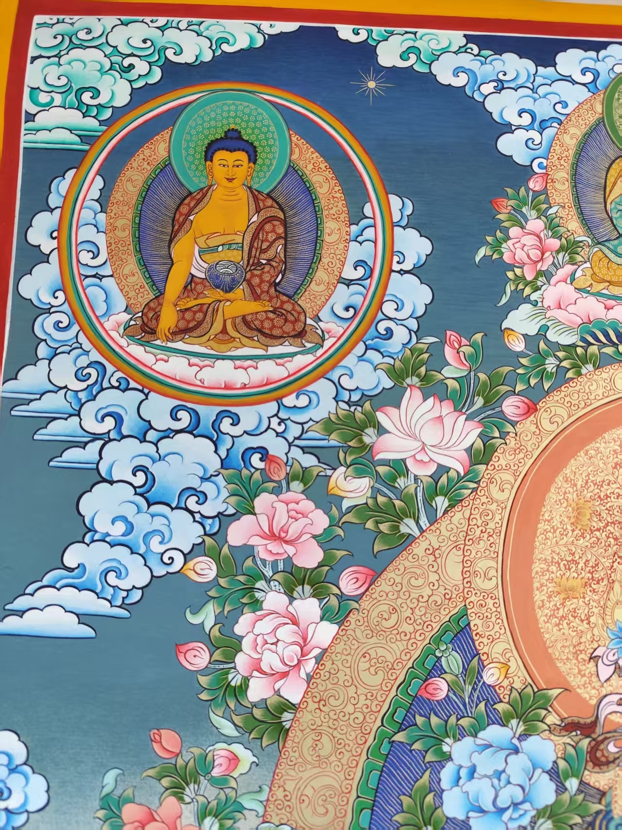 Green Tara Thangka | from Rebkong, China | Color Thangka | The Deity of Swift Deliverance
