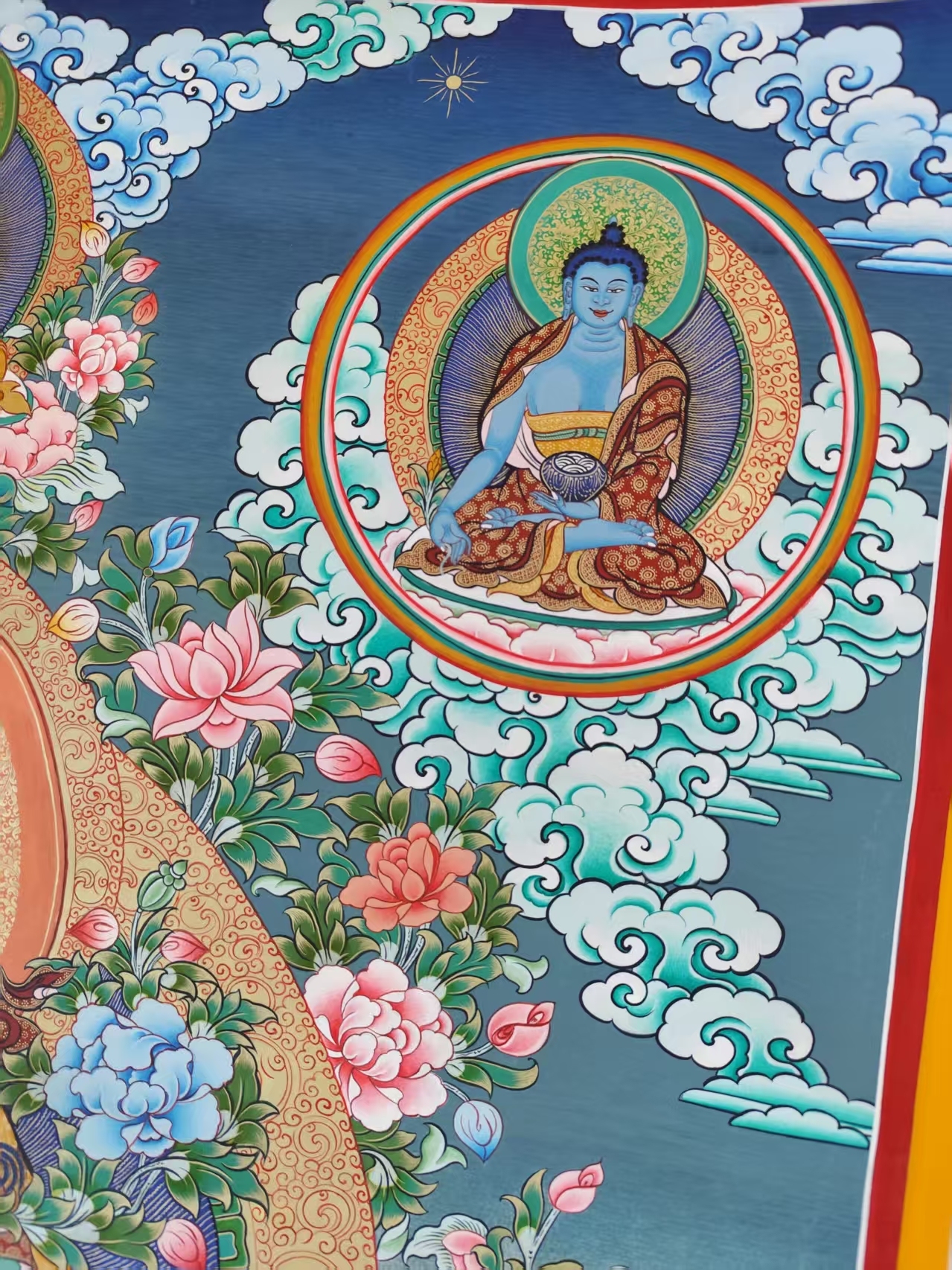 Green Tara Thangka | from Rebkong, China | Color Thangka | The Deity of Swift Deliverance