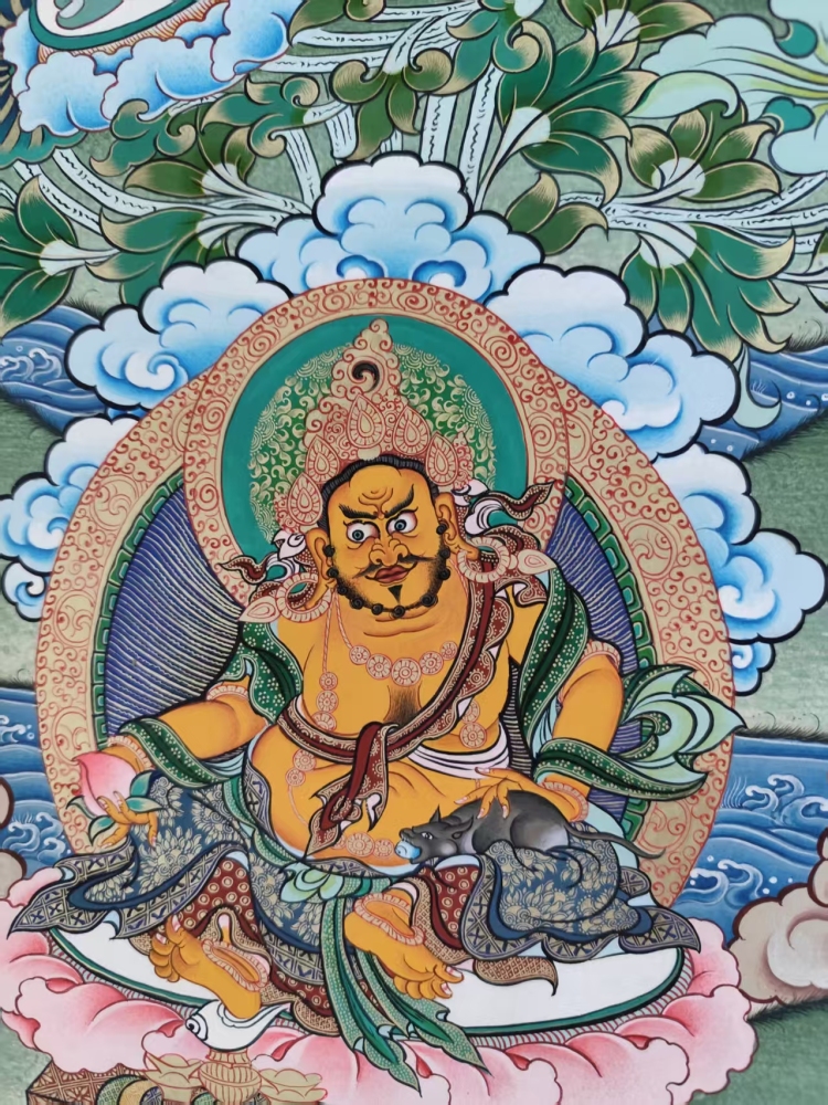 Green Tara Thangka | from Rebkong, China | Color Thangka | The Deity of Swift Deliverance