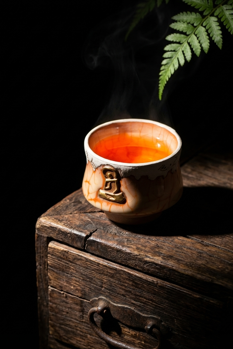 Contemporary handmade ceramic decor featuring sacred Buddhist-inspired imagery, golden Buddha detailing, and a textured glaze finish. A versatile artisan vessel for shelves, tea rituals, or thoughtful gifting, blending spiritual style with modern interiors.