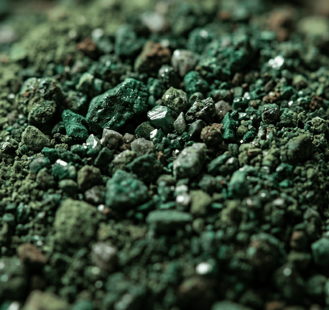 The Moonlit Grotto handmade ceramic cup with deep green natural mineral stone glaze &mdash; coarse-grained texture and unpredictable glaze surface of wabi sabi ceramics