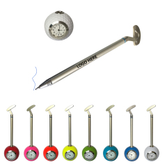 Blue Ink Golf Putter Pen With Clock
