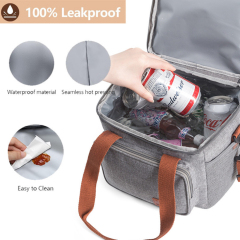 Insulated Double Layer Cooler Lunch Bag