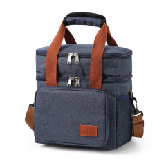 Insulated Double Layer Cooler Lunch Bag