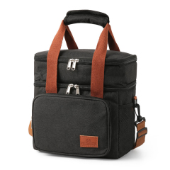Insulated Double Layer Cooler Lunch Bag