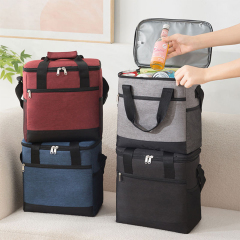 Thermal Lunch Tote BagPortable Insulated Lunch Cooler Bag