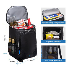 Large Capacity Insulated Leakproof Portable Cooler Backpack