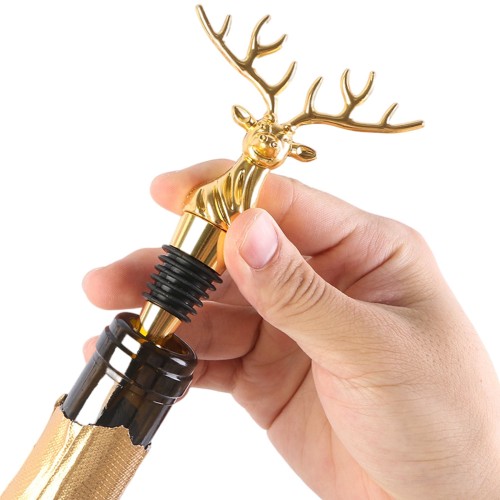 Deer Head Wine Stopper Cork