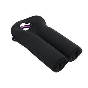 Neoprene Dual Color 2 Bottles Wine Bag