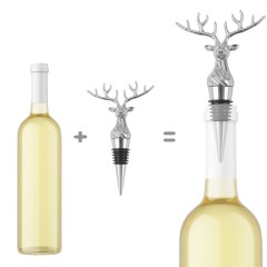 Deer Head Wine Stopper Cork
