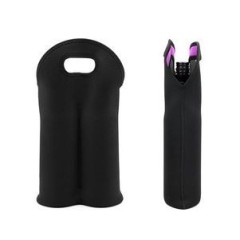 Neoprene Dual Color 2 Bottles Wine Bag