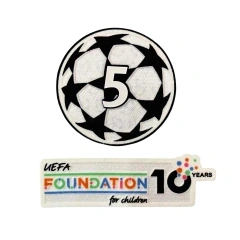 25/26 ucl5 & uefa foundation 10 years badge 