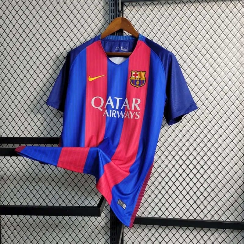 16-17 Barcelona SUAREZ #9 Home Retro Jersey