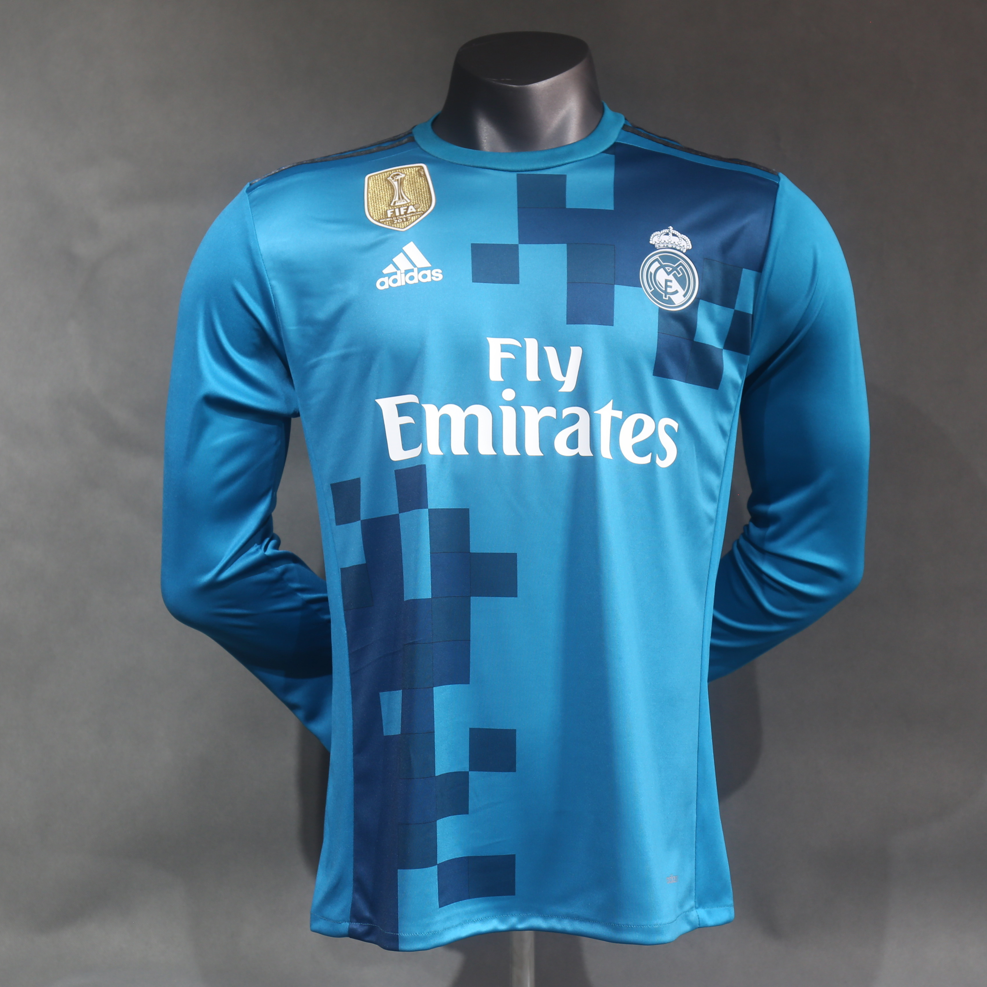 Real Madrid Retro Long Sleeve Jersey Third Away 2017-18