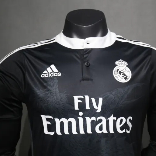 Real Madrid Retro Long Sleeve Jersey Third Away 2014-15