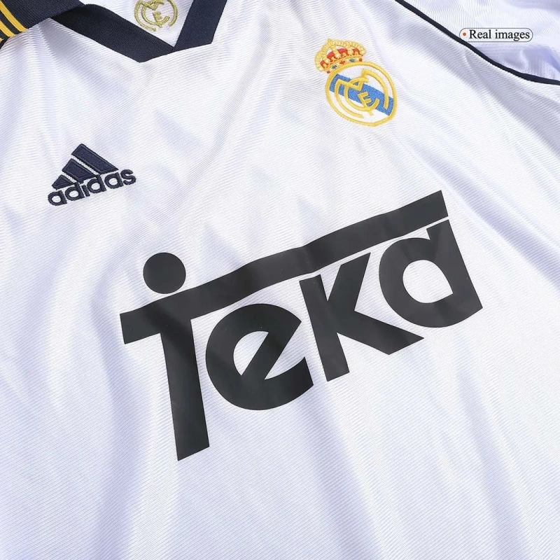 Real Madrid 1999/00 Retro Away Soccer Jersey Long Sleeve