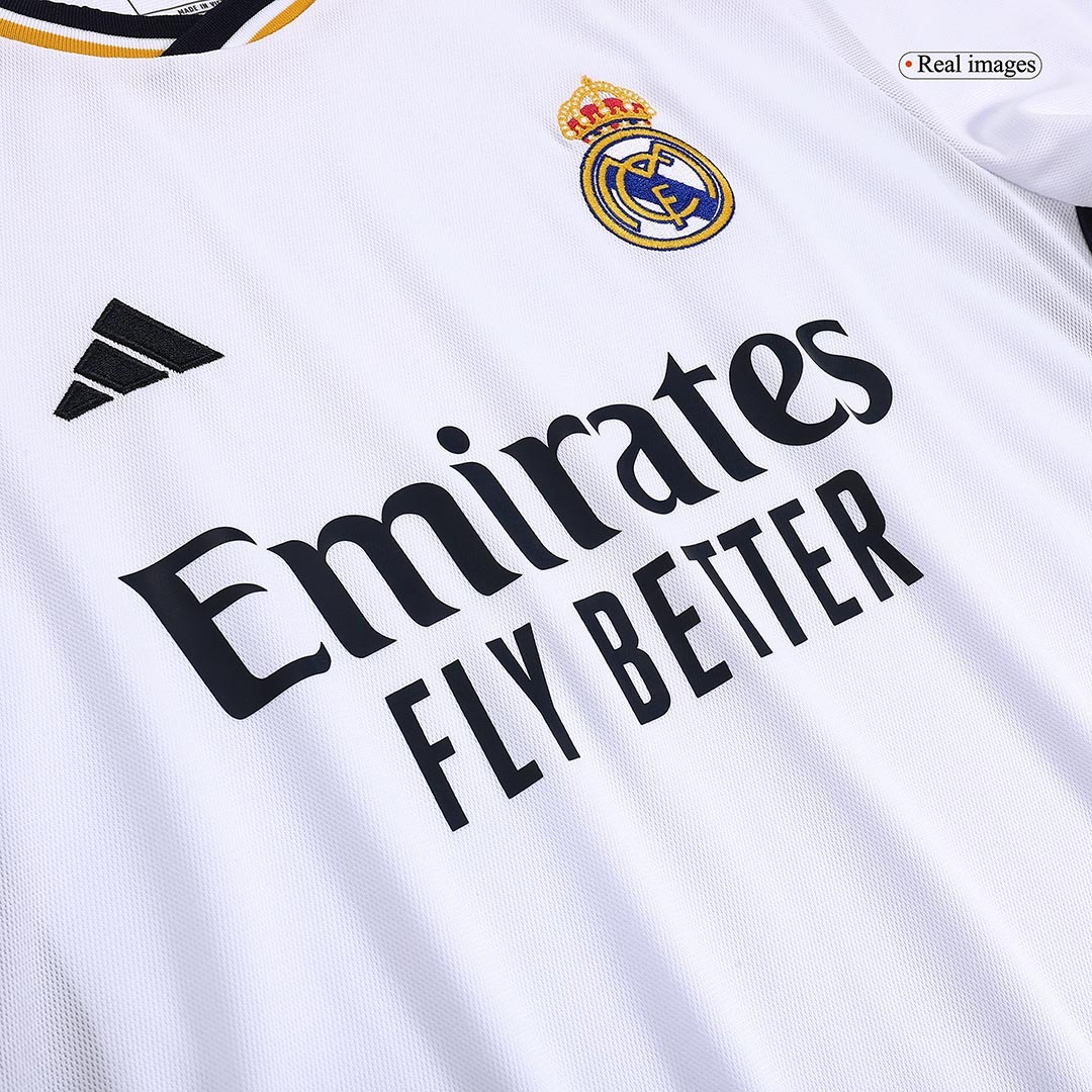 Real Madrid Jersey Home Soccer Jersey Long Sleeve 2023-24