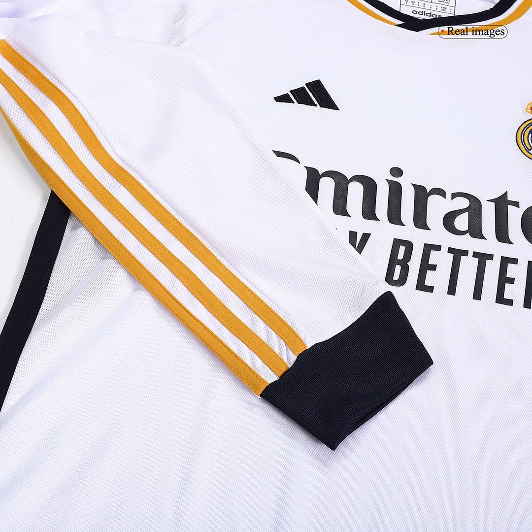 Real Madrid Jersey Home Soccer Jersey Long Sleeve 2023-24