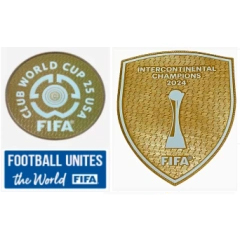 7 Club World Cup 25 USA Badge & FOOTBALL UNITES the world (White) Badge 