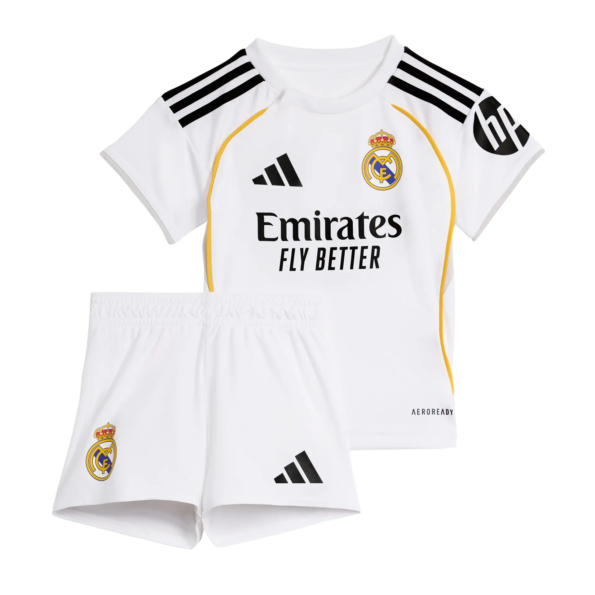Kids Real Madrid Home Kits Soccer Jersey 25-26
