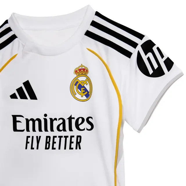Kids Real Madrid Home Kits Soccer Jersey 25-26