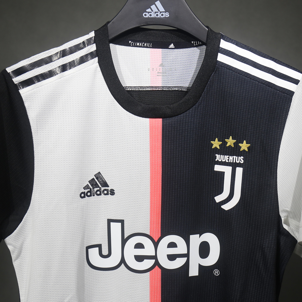 2019-20 Juventus Home Retro Soccer Jersey Adidas Ronaldo #7