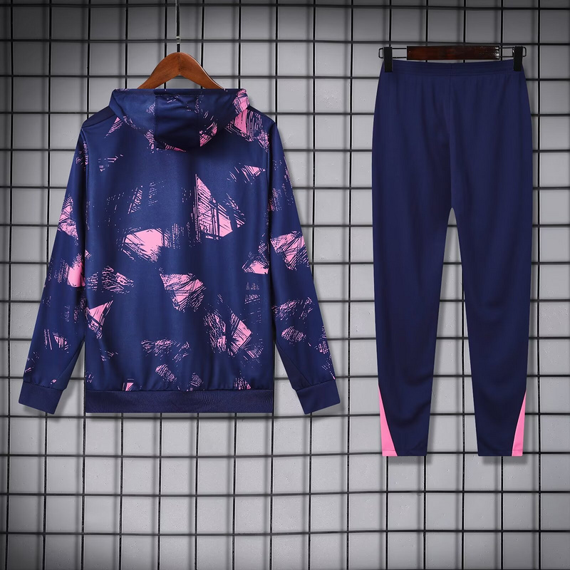 Jordan PSG 2024-25 Hooded Purple Training Tracksuit Kits