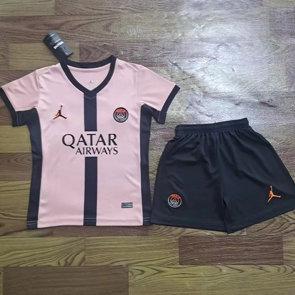 24-25 PSG Third Soccer Kids Kit Jersey+Shorts