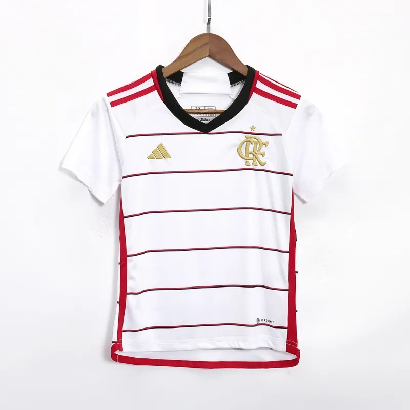 Kids CR Flamengo 2023/24 Away Jersey Kit
