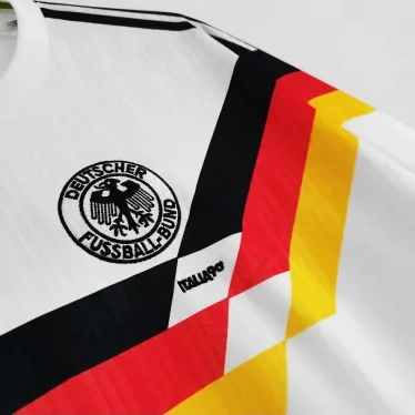 West Germany 1990 Retro Jersey Home World Cup