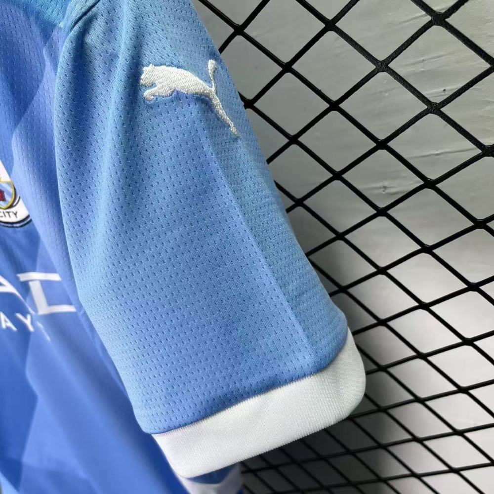 2025/2026 Manchester City Home Football Jersey 1:1 Thai quality Kids Size