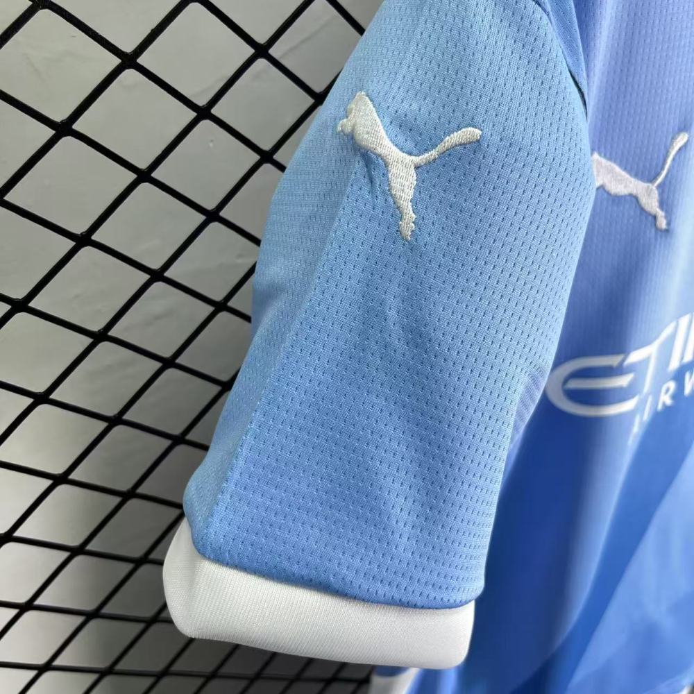 2025/2026 Manchester City Home Football Jersey 1:1 Thai quality Kids Size