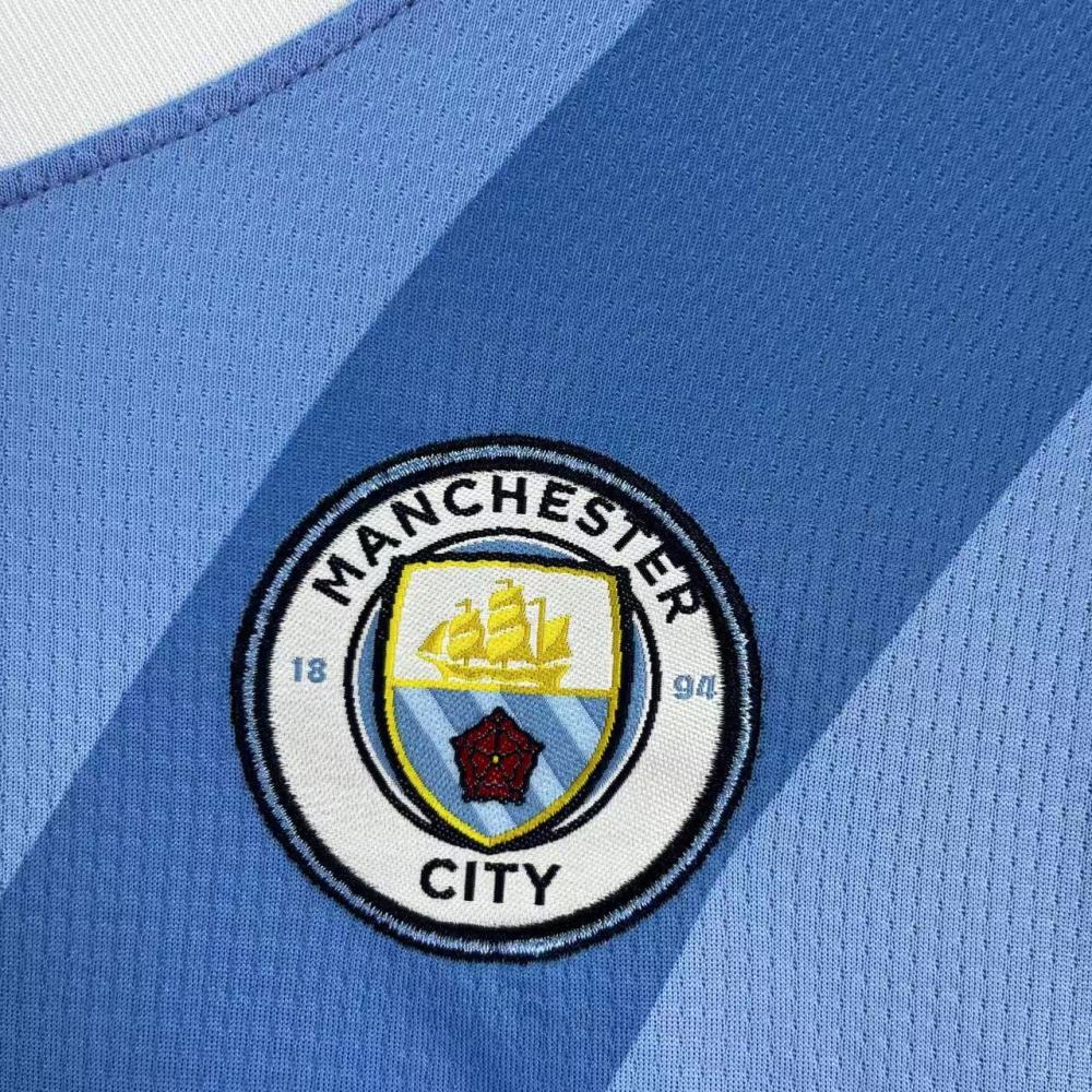 2025/2026 Manchester City Home Football Jersey 1:1 Thai quality Kids Size