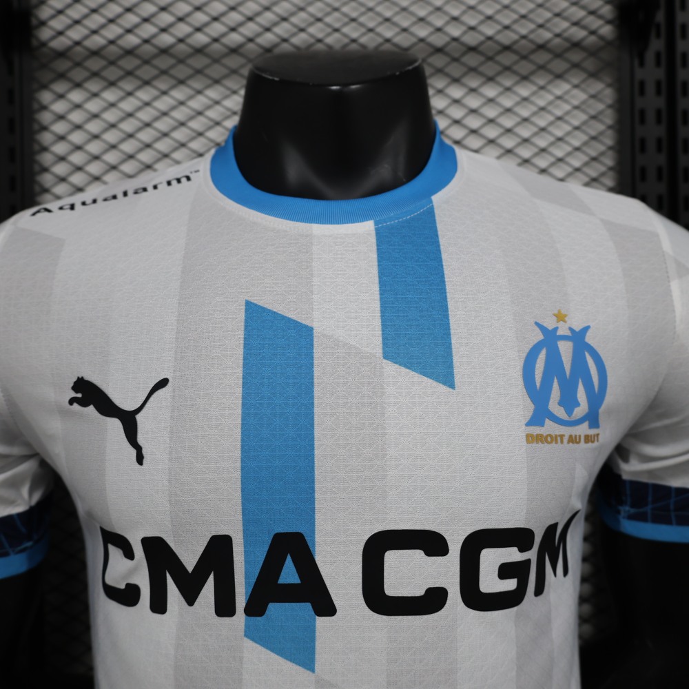 2024/2025 Player Version Olympique de Marseille Home Football Jersey 1:1 Thai Quality