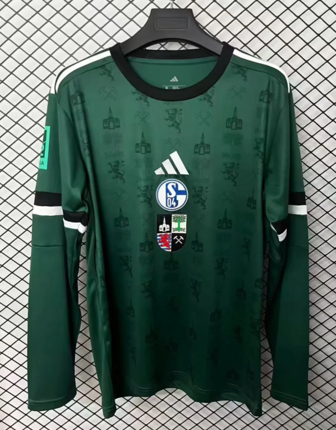 2025/2026 Long Sleeve Schalke 04 150th Anniversary Edition Football Jersey 1:1 Thai Quality