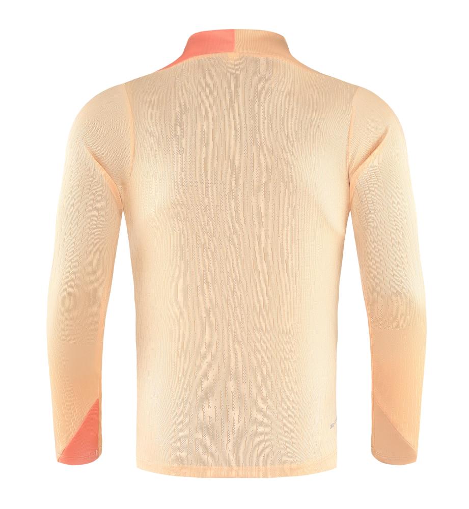 2025/2026 Barcelona beige Half-Pull Training Suit Jersey Set