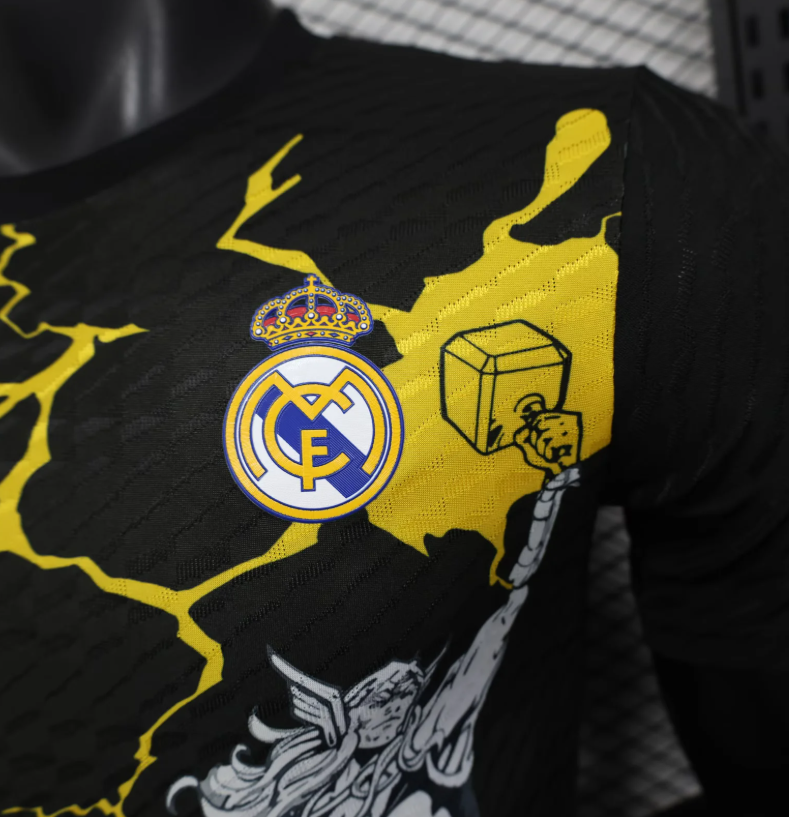 2025/2026 Player Version Real Madrid Collaboration With Marvel 02 Football Shirt 1:1 Thai Quality