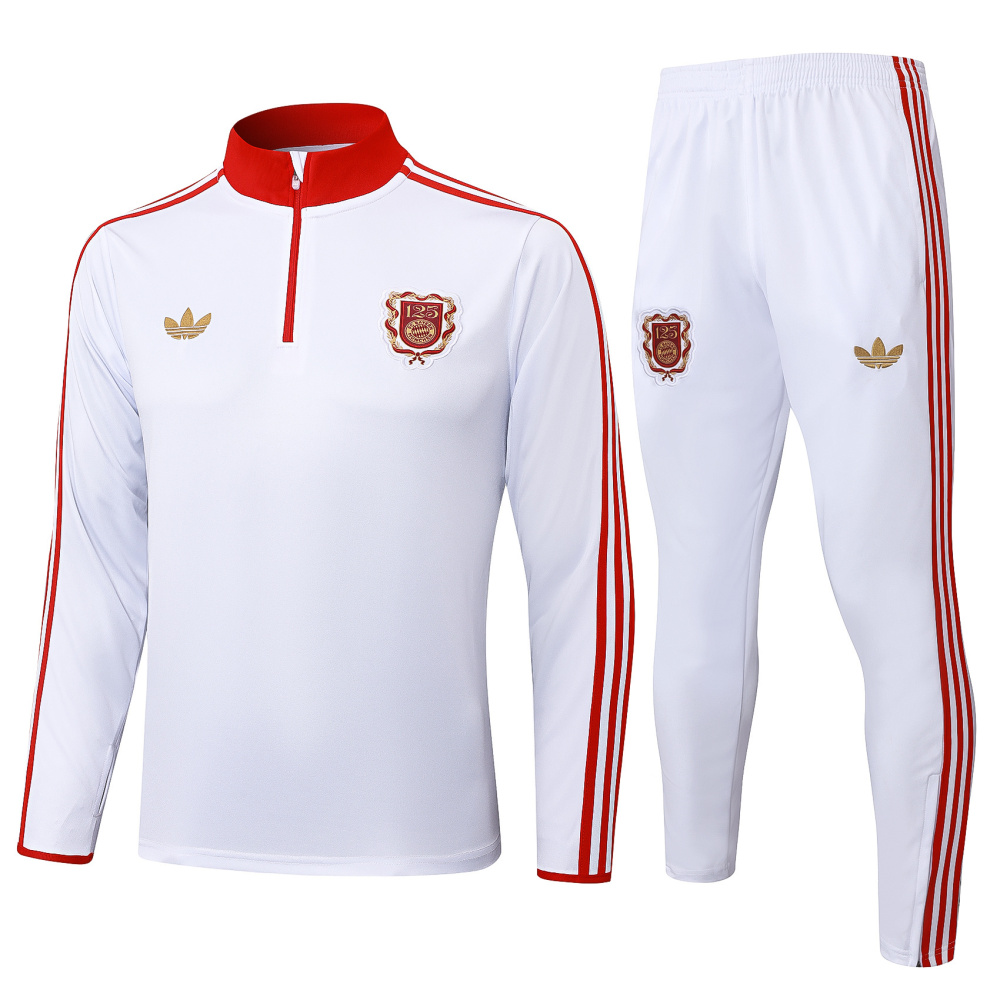 2025/2026 Bayern Munich Half-Pull Training Suit 120th Anniversary Edition Football Shirt 1:1 Thai Quality Set